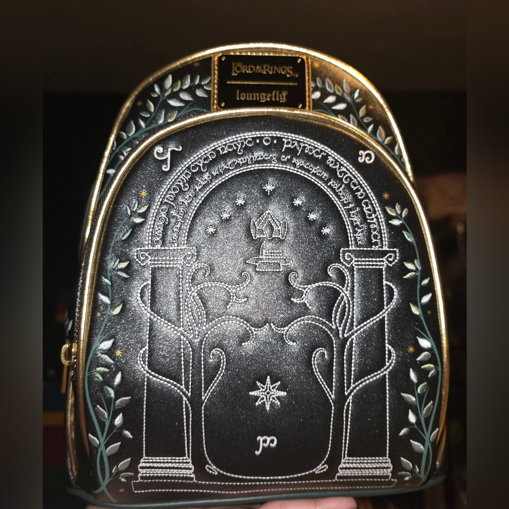 Loungefly The Lord of the Rings Doors of Durin Glow-in-the-Dark Mini Backpack - Picture 5 of 12